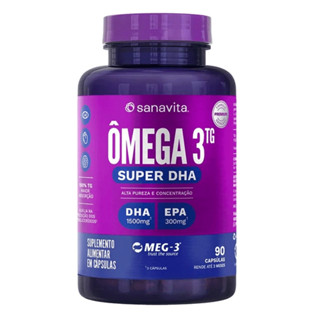 Ômega 3TG Super Dha Pote Com 90 Cápsulas Sanavita em Oferta na Shopee