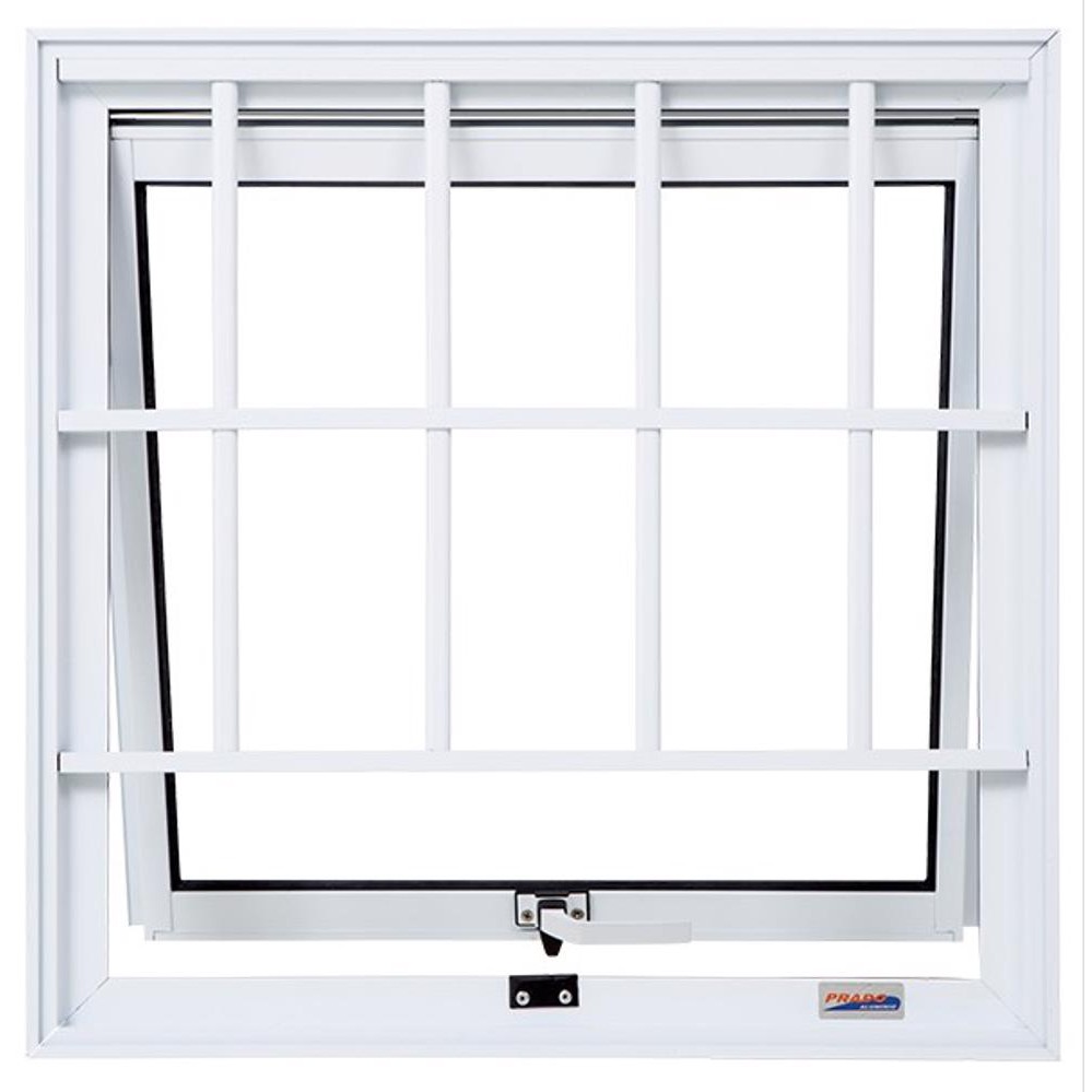 Vitro Max Ar 60x60 Janela Alumínio Branco C/ Grade Boldie