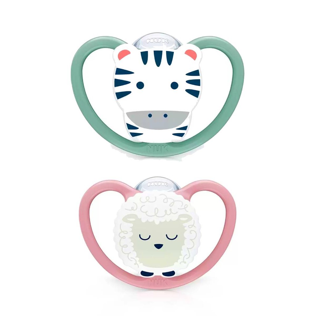 Kit 2 Chupetas Space Girl 6+ Meses Rosa - Nuk em Oferta na Shopee