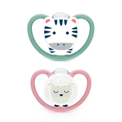 Kit 2 Chupetas Space Girl 6+ Meses GIRLS - Nuk