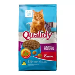 Ração Qualidy para Gatos Premium Adultos Carne 1Kg