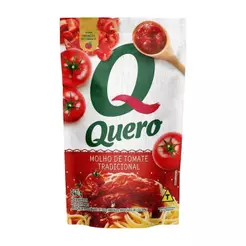 Molho de Tomate Quero Tradicional Sachê 240g - Embalagem com 32 Unidades