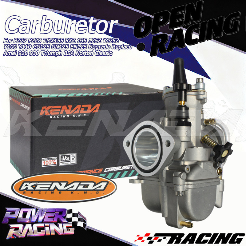 Carburador PWK 28mm PZ27 PZ28 Flange 2 Pol. Para CG Titan Fan 125 150 Today YBR Factor 125 Substitui Amal 928 930
