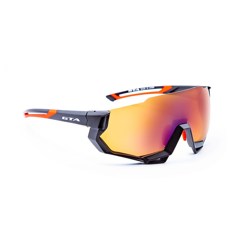 ÓCULOS CICLISMO GTA GLIDER POLARIZADO 5 LENTES PRETO/VERMELHO
