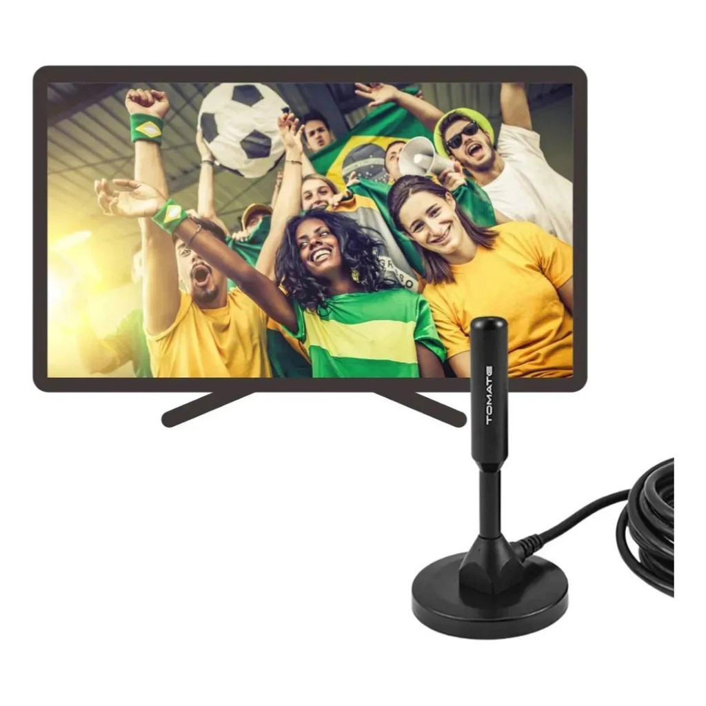 Antena Digital Para Sinal Forte Estável Resistente Sol Chuva