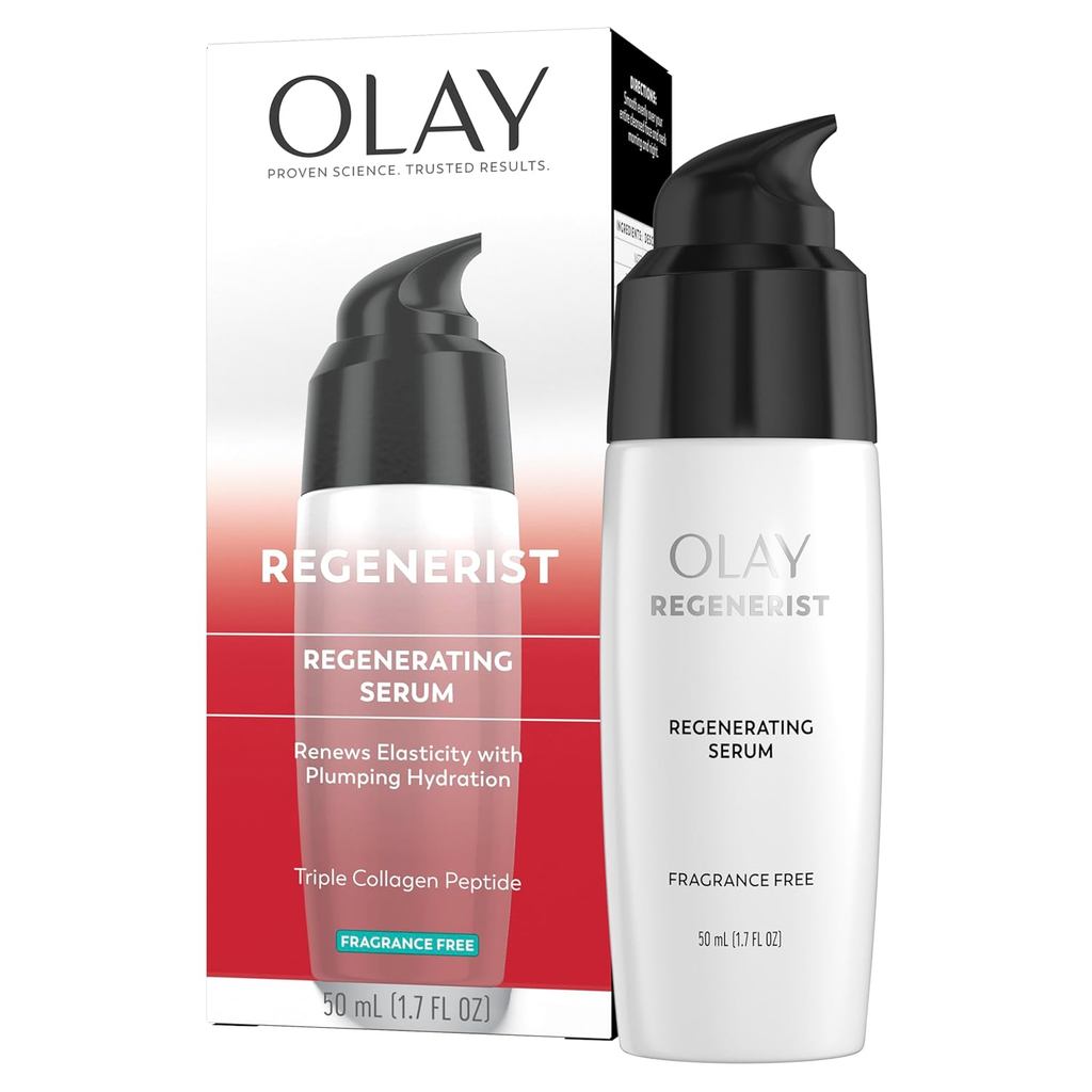 Sérum Olay, Hidratante Facial em Gel Leve Regenerist, Sem Fragrância - Antienvelhecimento, Antirrugas, Hidratante, Firma