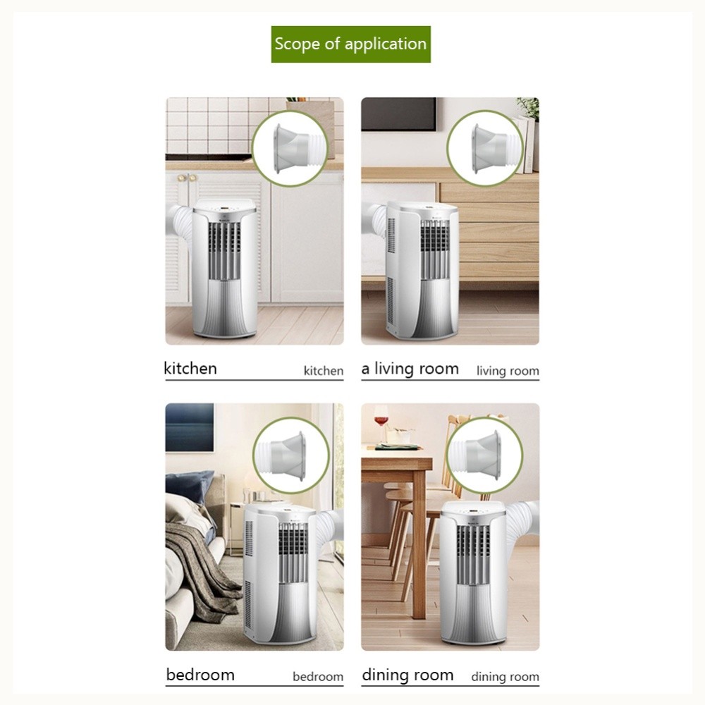Tubo De Interface De Duto De Exaustão Plano Durável De 130 Mm Para Ventilação Doméstica [waroom.br]