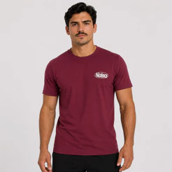 Camiseta Nicoboco Skiing Bordô