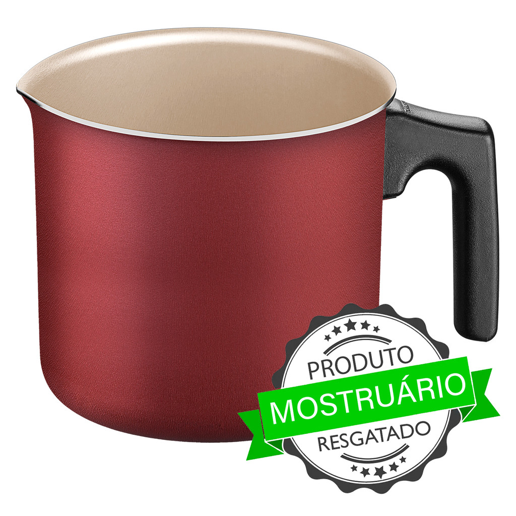Fervedor 12cm 1,1L MOSTRUÁRIO Tramontina Turim Antiaderente Starflon Max Vermelho - Mostruário