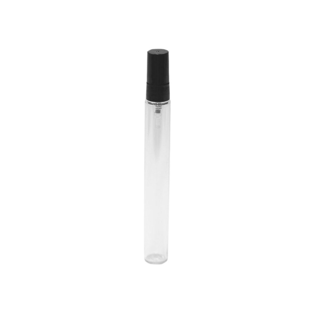 50un Frasco Plástico Pet 10ml Tipo Provador Com Válvula Spray Preta