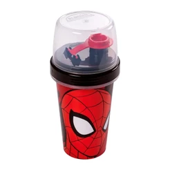 Mini Shakeira 320ml Copo Com Tampa Infantil Spider Man Marvel 1077 - Plasutil