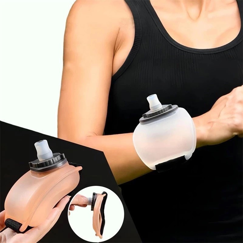 Pulseira Elástica Portátil De Pulso De Ciclismo Com De 200ML Garrafa De Água Esportiva/Acessórios De Abastecimento De Co