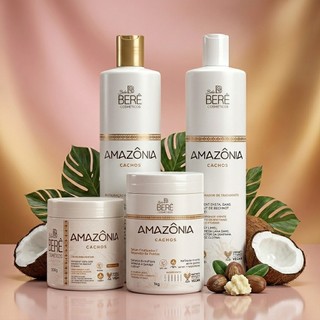 Kit Completo Cuidado Capilar Bela Berê | Shampoo Condicionador Gelatina e Finalizador Hidratação Brilho Definição