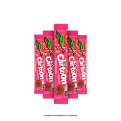 Combo Zoo Cartoon Sabor Morango 85g 5 unidades