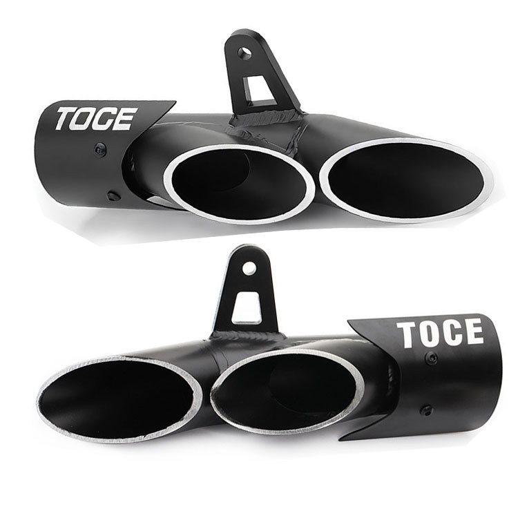 Ponta De Escape De Motocicleta De Ambos Os Lados Esquerda Direita Silenciador De Escapamento De 51 Mm