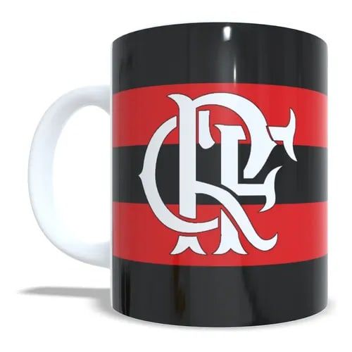 Caneca Personalizada Porcelana Flamengo C/ Seu Nome + Número