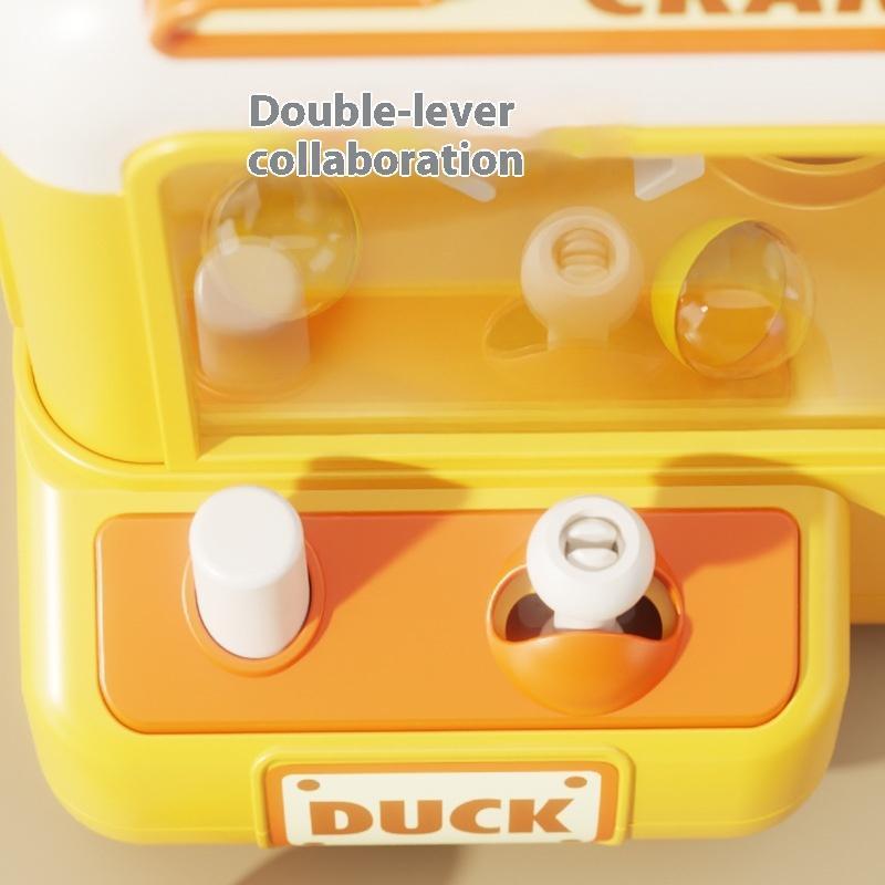 1 Conjunto Du Cartoon Grab Ball Jogo Para Crianças Mini Máquina De Garra Brinquedo Divertido Guindaste De Doces Com Cont