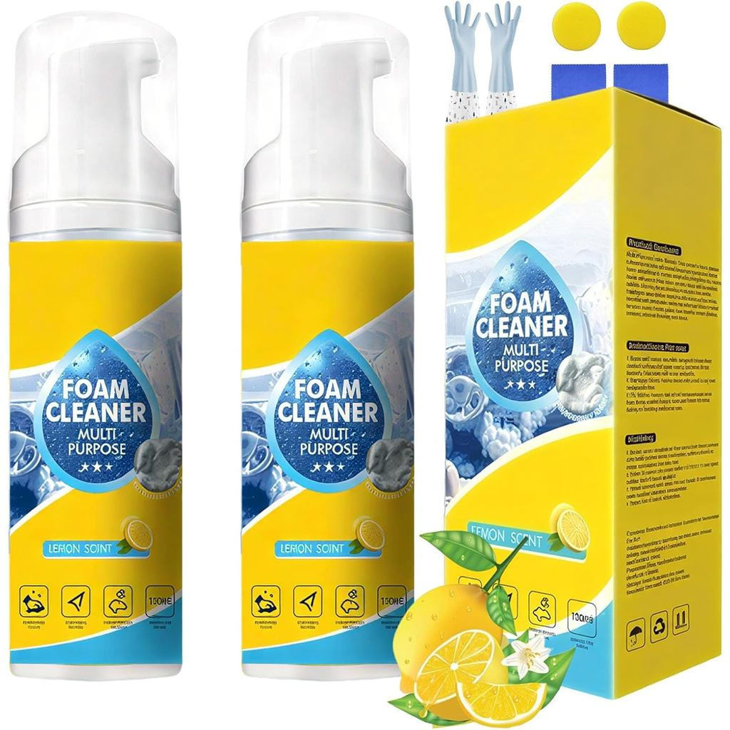 Poderoso limpador de espuma multifuncional para interiores de automóveis, adequado para painéis, capas de assentos e ban