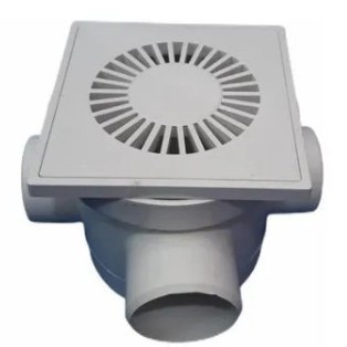Ralo Pvc Branco Com Caixa Sifonada Motinha 100x100x50mm Onça