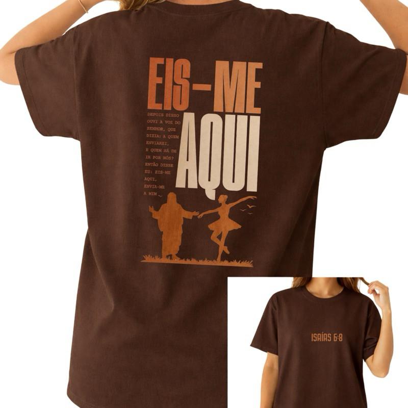 [Camiseta Premium em Algodão Puro]BOW Camiseta Feminina Oversized Dança Ballet  Ensaio Estilosa Confortável Treino