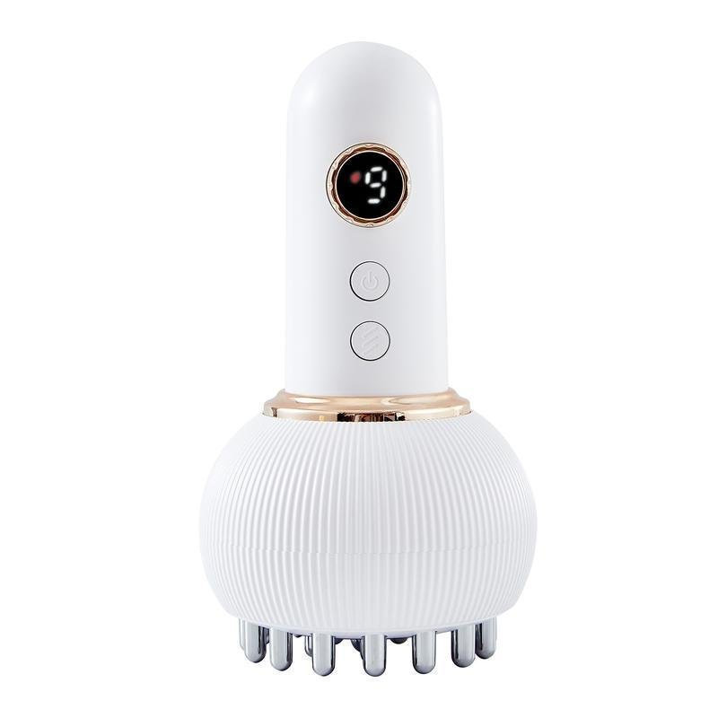 Massageador Manual para Pernas e Abdômen - Ferramenta de Drenagem Linfática e Desinchaço com Funções de Aquecimento e Vi