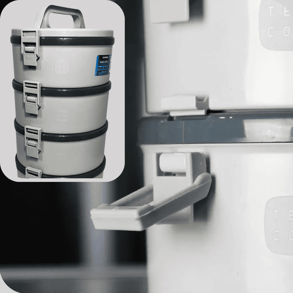 Marmita Termica Com e Sem Divisoria Kit 4 Peças 1,5L Alça Trava Soprano em Oferta na Shopee