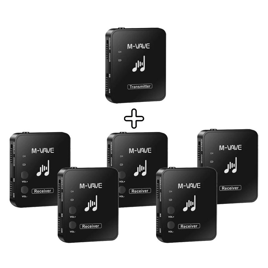1 Transmissor + 5 Receptores M-vave Sem Fio