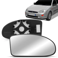 Lente Espelho Retrovisor Com Placa Focus 2000 2001 2002 2003 2004 2005 2006 2007 2008