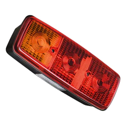 Lanterna Traseira Mercedes-Benz 1113 / 1313 / 608 / Bandeirante - Bicolor - Com Vigia - Luz Placa