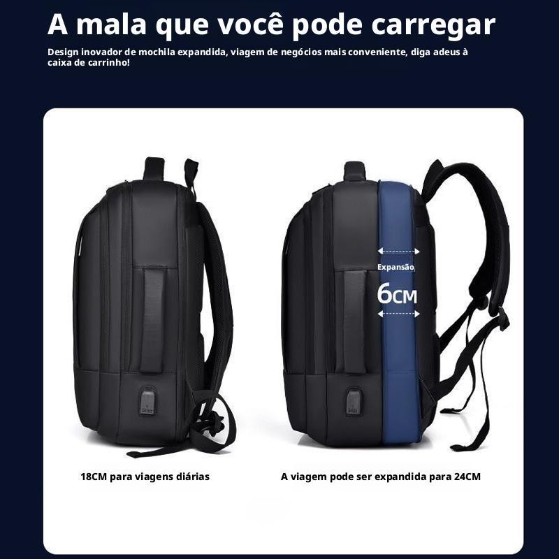 jiesipote mochila masculina reforçadaImpermeável Mochila de trabalho femininaGrande capacidade de — foto 8