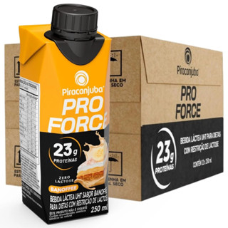 Kit 12 Bebida Lactea Pro Force Banoffee 23g Proteina Zero Lactose Piracanjuba 250ml em Oferta na Shopee
