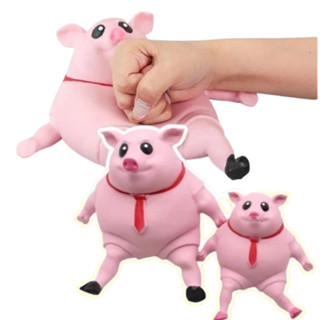 Brinquedo Porquinho Rosa Squishy com Areia Mágica  Apertar Alivio De Estresse em Oferta na Shopee