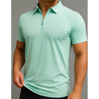 Camisa Polo de Poliamida Ziper Leve e Confortavel Premium em Oferta na Shopee
