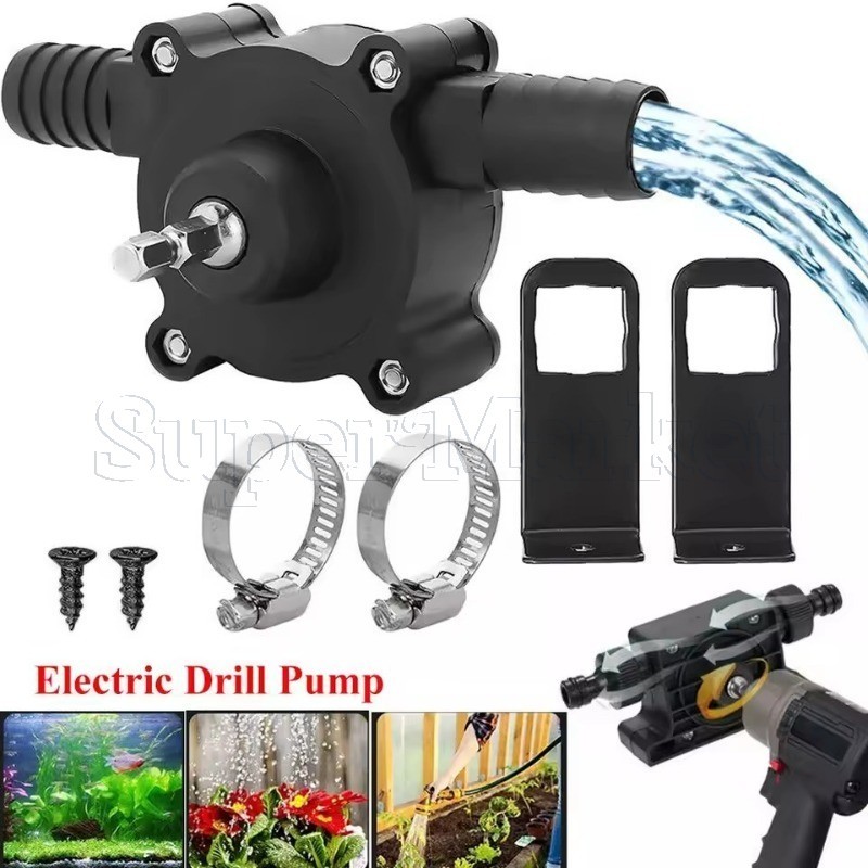 Bomba Líquida De Furadeira Elétrica-Fluido De Óleo De Transferência Autoescorvante-Conjunto De Conectores De Braçadeiras