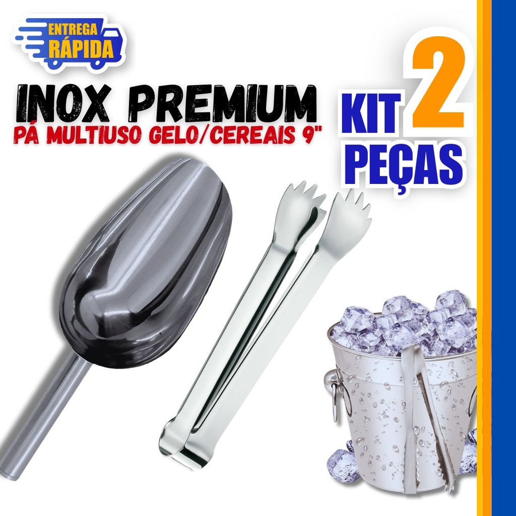 Conjunto 02/01 Pá De Gelo Pá Quadrada De Grãos De Farinha De Cereais Variáveis Utilidades Premium Resistência