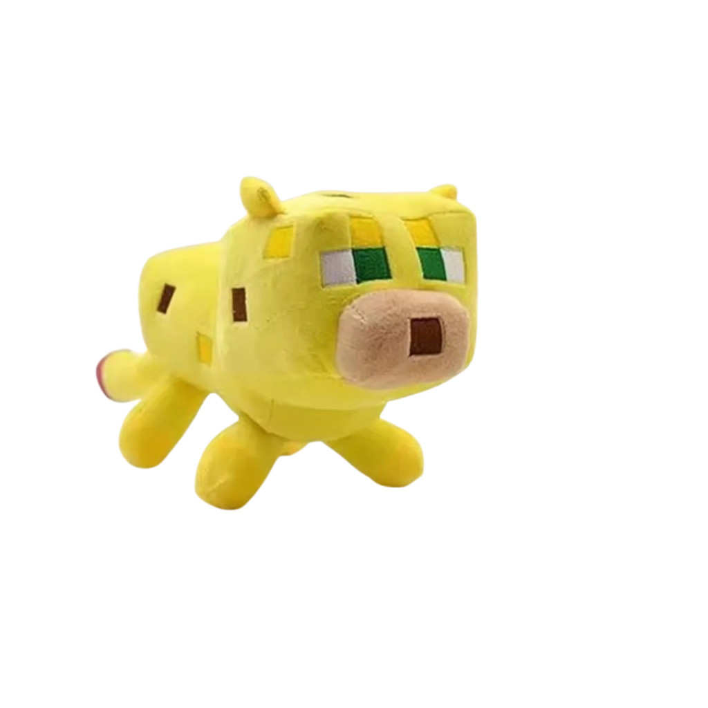 Pelúcia Ocelot 24cm – Gato Amarelo do Jogo, Boneco Macio e Presente Infantil
