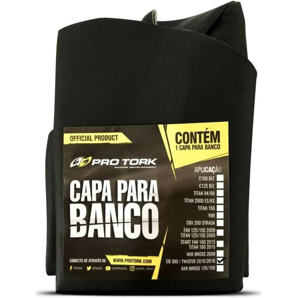 Capa De Banco Cb 300R / Cb 250 2015/2016 Twister Preto