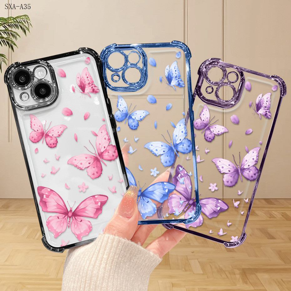 Capa Para Samsung Galaxy A35 A34 A32 A31 A30 A25 A23 A22 A21S A50 A30S A51 A52 A52S A53 4G 5G Capinha Silicone 0655 FS