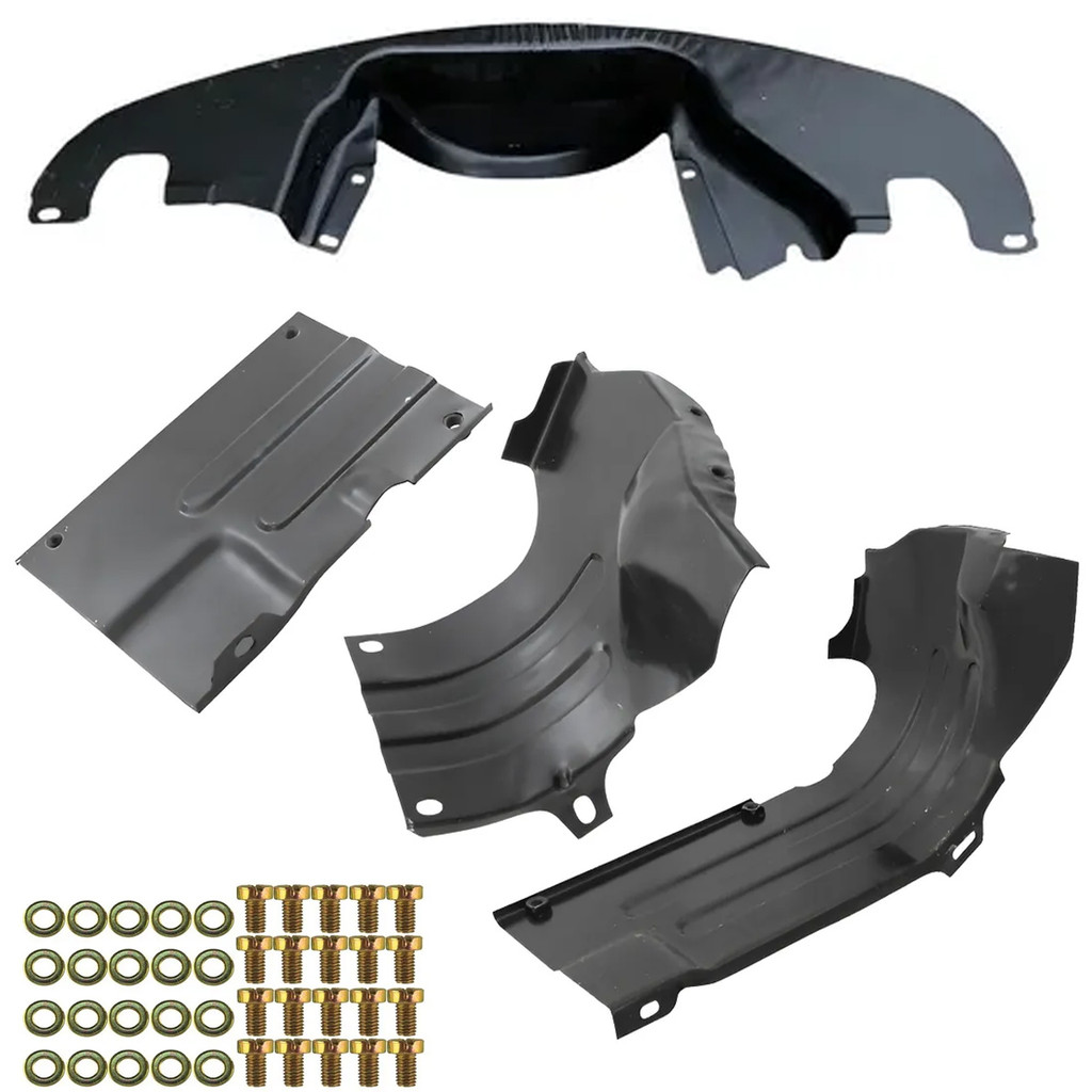 KIT CHAPA PROTETORA POLIA CAPA TUCHO MOTOR FUSCA 59 A 96