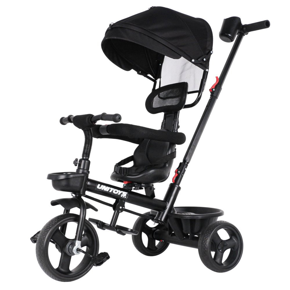 Triciclo Carrinho de Passeio para Crianças Com Empurrador