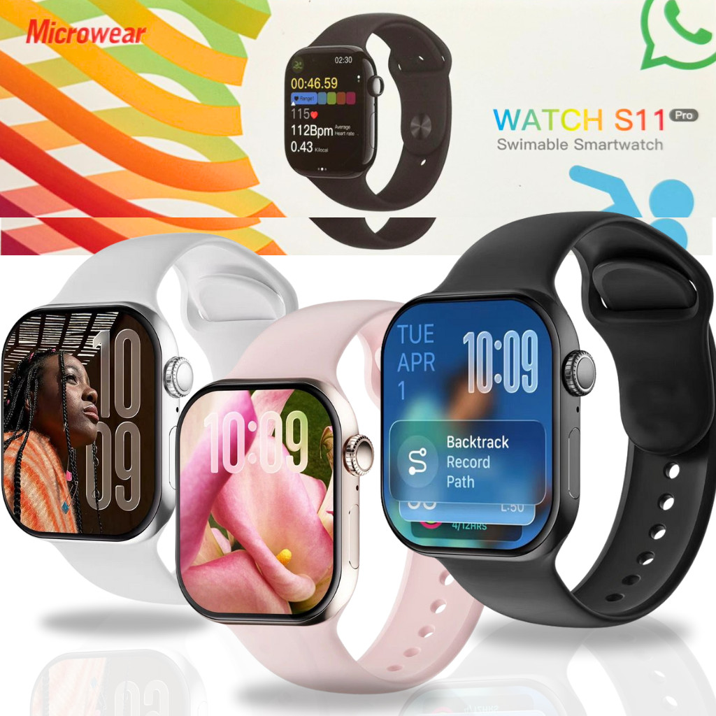Smartwatch S11 Pro Serie11 47mm Relógio Inteligente Lancamento 2025 Tela Amoled ChatGpt Microwear