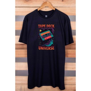 Camiseta Masculina Tape Deck Plus Size 100% Algodão Manga Curta Gola Redonda Gogocloset