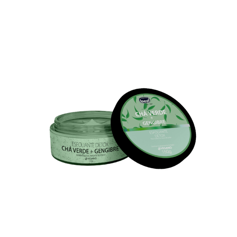 Esfoliante Ideal Chá Verde + Gengibre Corporal e Facial 150g em Oferta na Shopee