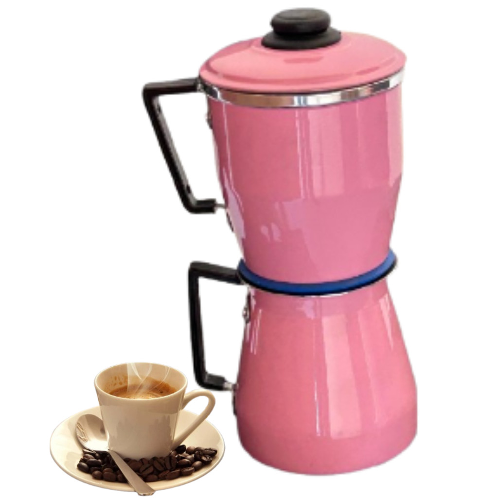 Cafeteira Italiana Com Filtro Aluminio ROSA 1L em Oferta na Shopee