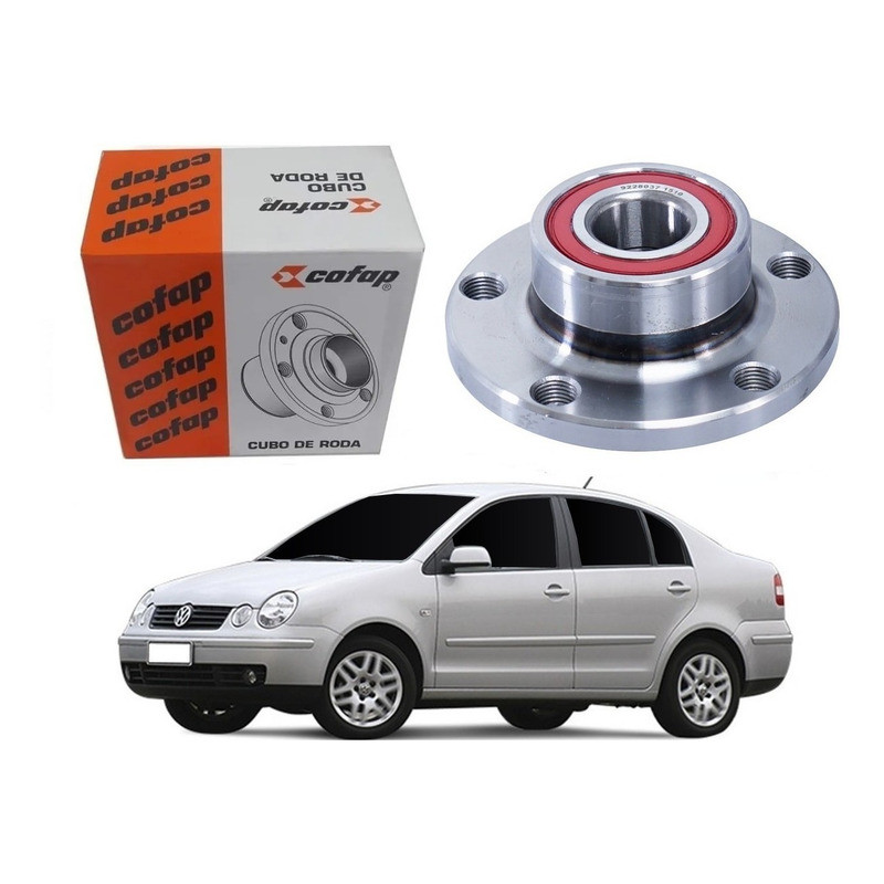 Cubo Roda Traseiro Polo Sedan 1.6 2.0 Sem Abs 2003 A 2007
