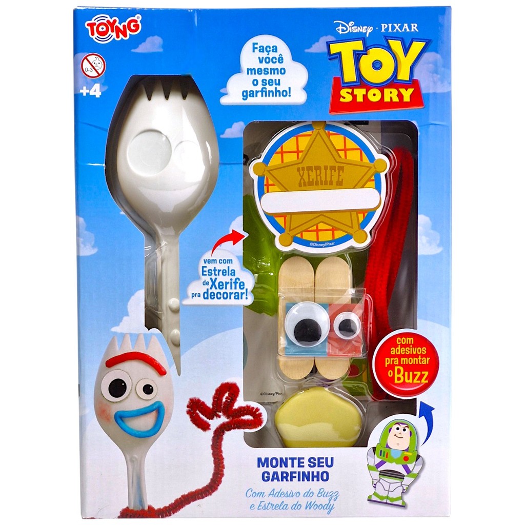 Monte Seu Garfinho Forky Boneco Toy Story Disney Toyng em Oferta na Shopee