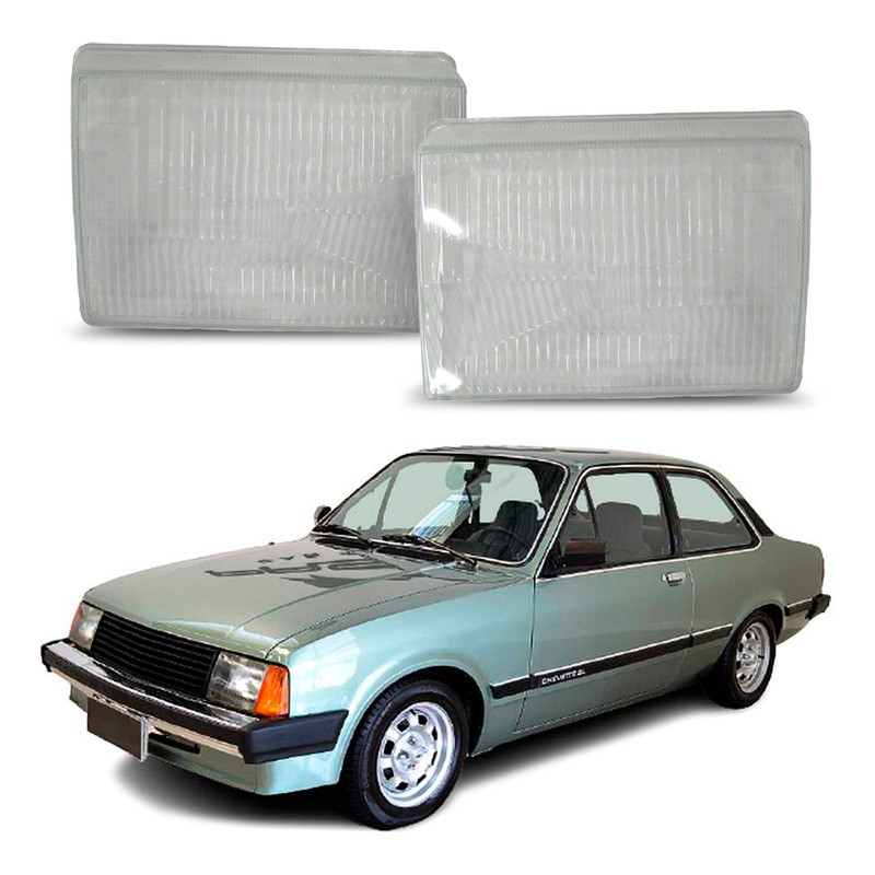 Par Lente Do Farol Dianteiro Chevette 1.6 1984 A 1987 em Oferta na Shopee