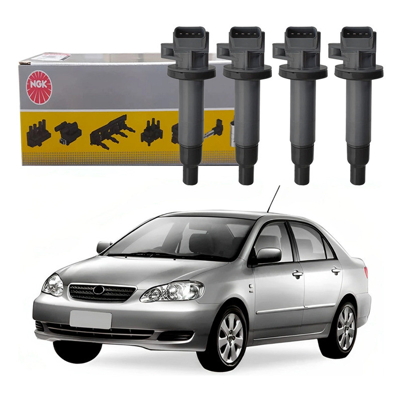 Bobina De Ignição Ngk Corolla 1.6 1.8 16v 2002 A 2008 em Oferta na Shopee