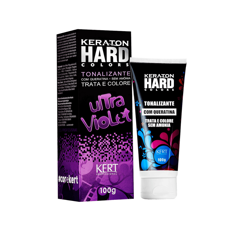Tonalizante Keraton Hard Colors Ultra Violet em Oferta na Shopee