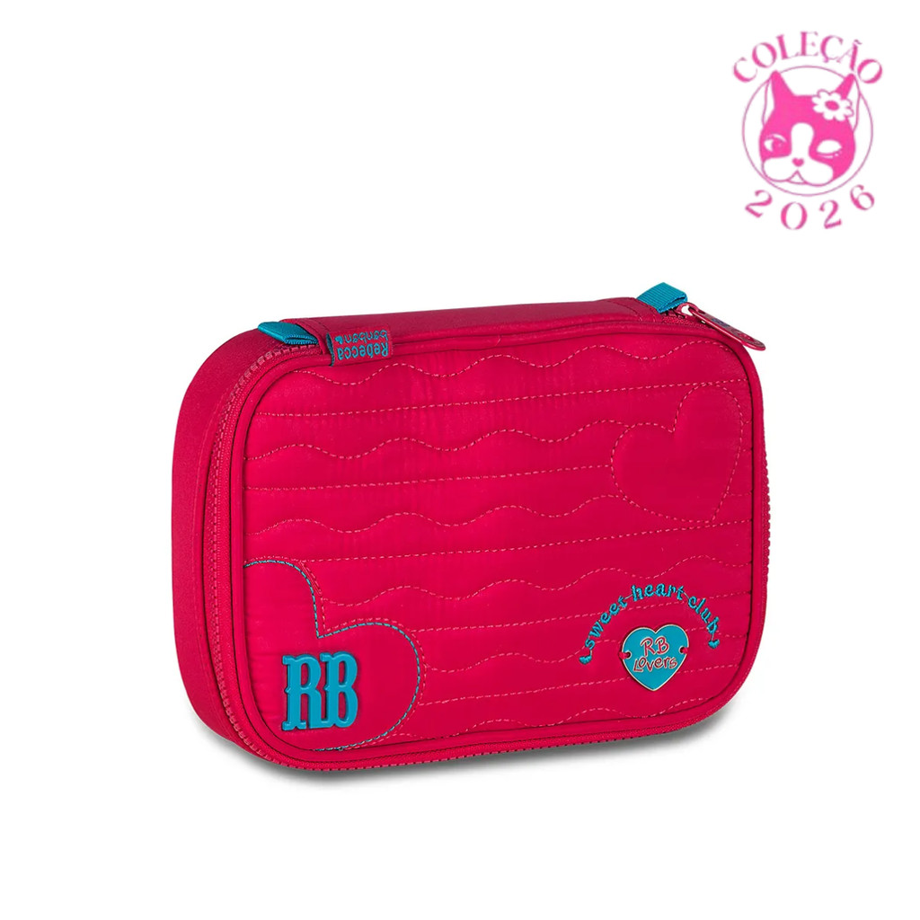 Estojo Box 36 Pens Rebecca Bonbon Heart Beats Cor:Rosa em Oferta na Shopee